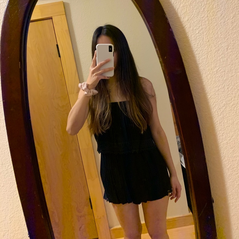 Black Tube Romper